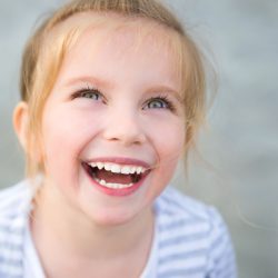 Portrait of a beautiful liitle girl close-up